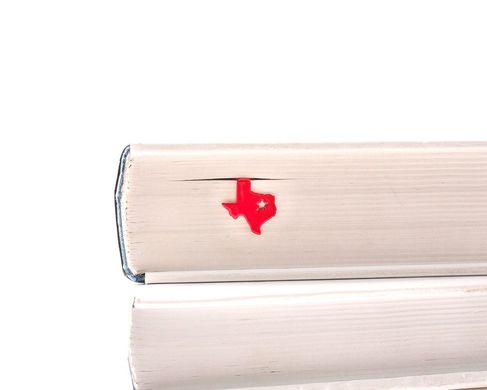 Metal Bookmark "Texas My Texas" by Atelier Article, Red