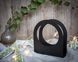 Simple and modern black metal napkin holder A hole in the wall. Designed and made in Ukraine.