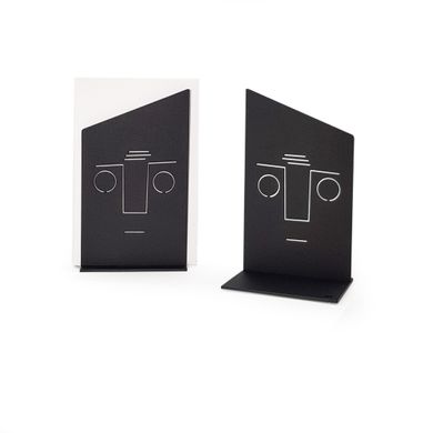Bookends Face, Black