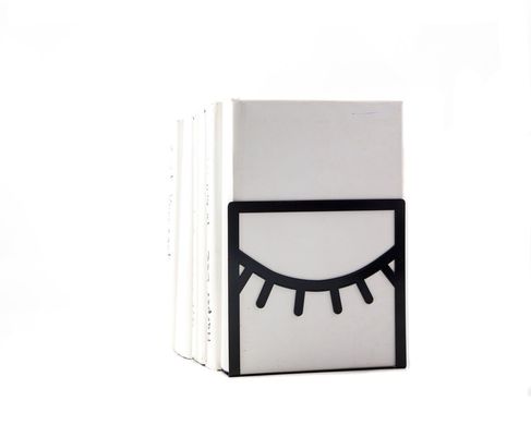 Metal Bookend // One Eye Closed // by Atelier Article, Black