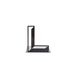 One metal bookend L -Letters are beautiful- alphabet series use to spell initials by Atelier Article, Black