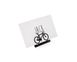 Bicycle Metal Place card holder for your wedding or any theme party, Black