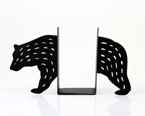 Metal Bookends / Bear / by Atelier Article, Black