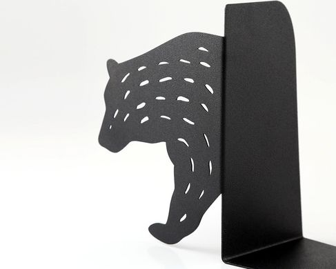 Metal Bookends / Bear / by Atelier Article, Black