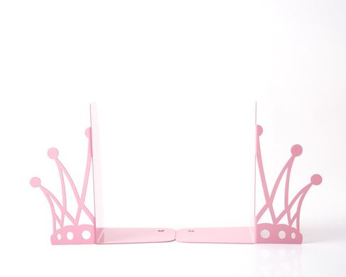 Metal Bookends for girls "Reading princess" by Atelier Article, Pink