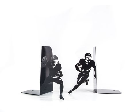 Metal bookends "Football" by Atelier Article, Black