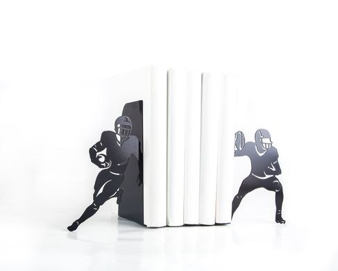 Metal bookends "Football" by Atelier Article, Black