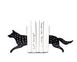 Metal bookends "Black Wolf" Nursery Decor by Atelier Article, Black