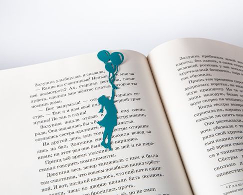 Amazing Bookmark / A Girl with Balloons / by Atelier Article, Green