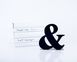 One Metal Bookend -&- Ampersand // Functional decor for modern home by Atelier Article, Black