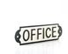 Sign OFFICE wooden retro style sign carved in salvaged wood hand painted, Assorted