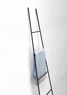 Blanket Ladder Quilt Display by Atelier Article, Black