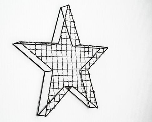 "Mesh Star" Wire Star loft style loft decor by Atelier Article, Dark gray
