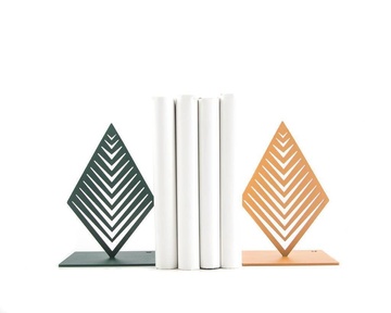 Metal Bookends "Geometrical Sprout" functional decor by Atelier Article, Assorted