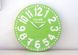 Wall clock // New York // pseudo vintage birch clock hand painted // by Atelier Article, Green