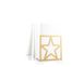 Metal bookends «Star» Golden Metallic functional shelf decor by Atelier Article, Golden