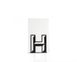 One metal bookend H -Letters are beautiful- alphabet series by Atelier Article, Black