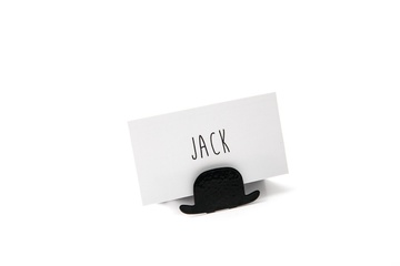 Place card holder // wedding theme party // Bowler // by Atelier Article, Black
