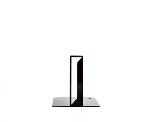 One metal bookend I -Letters are beautiful- alphabet series by Atelier Article, Black