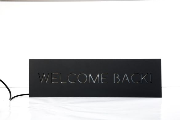 Party decoration // Wall Light Neon Sign style Welcome back by Atelier Article