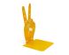 Yellow Metal Bookend Victory Sign