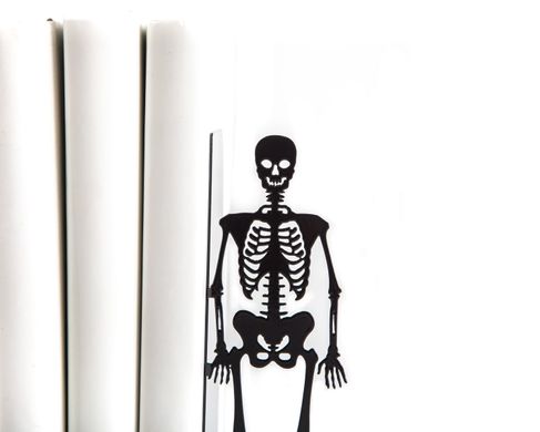 Horror movie bookends "Dancing Skeletons" by Atelier Article, Black
