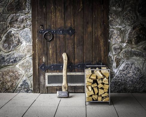 Log Holder Small square // Carrier // Firewood Storage by Atelier Article