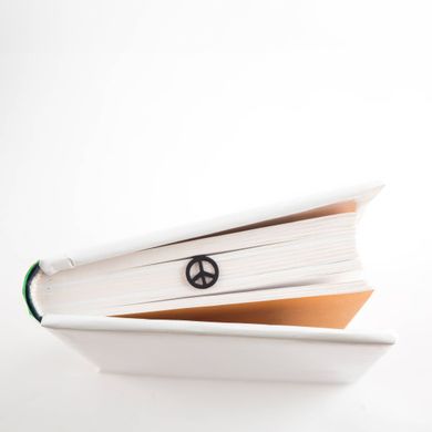 "Peace Symbol" Metal Bookmark by Atelier Article, Black