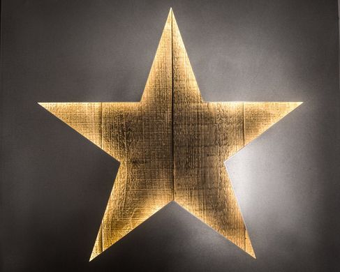 Large Wall Art // LED Star Sign Industrialstyle // by Atelier Article, Assorted