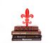 A metal bookend French Lily by Atelier Article, Yellow