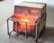LP storage metal crate // container holds over 80 LP records