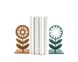 «Nordic Flowers» heavy metal bookends by Atelier Article, Assorted