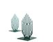 Metal Bookends "Green Growth" Functional Shelf Decor by Atelier Article, Green
