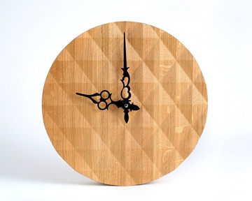 Handmade Wall Clock "Gorgeous Wood" by Atelier Article