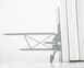 «Retro Airplane» Metal Bookends Biplane by Atelier Article, Silver