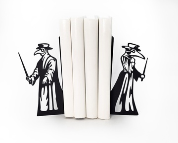 Goth bookends Plaque Doctors - perfect gift for goth literature lover