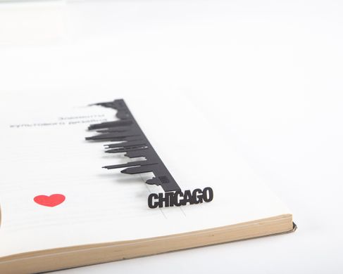 Metal bookmark Chicago by Atelier Article