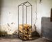 Firewood Holder // Log Storage for indoors // Hand welded Raw style // by Atelier Article, Gray