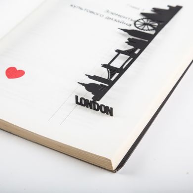 Metal bookmark London cityscape by Atelier Article