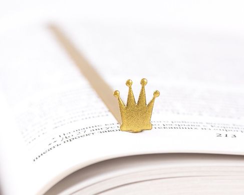 Metal Bookmark "Golden Crown" by Atelier Article, Golden