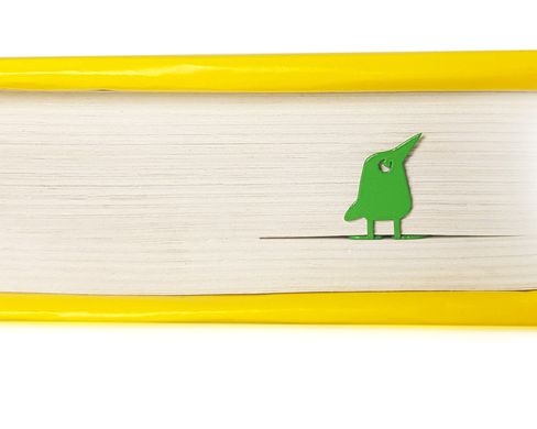 Metal Bookmark Crocodile and a Bird