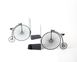 Metal Bookends "Penny - farthing bike" by Atelier Article, Black