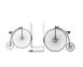 Metal Bookends "Penny - farthing bike" by Atelier Article, Black
