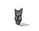 One metal bookend "Cats Read Books" by Atelier Article, Black