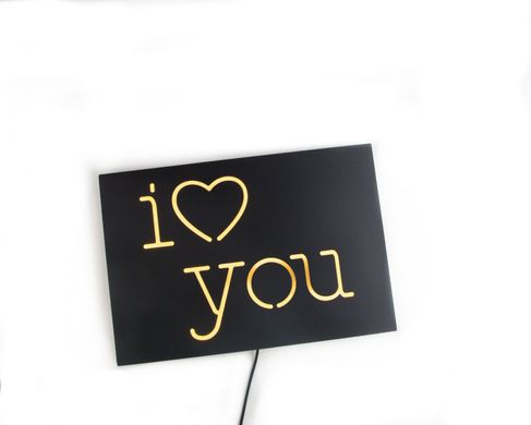 Neon Sign//  I love you // led technology // Wall Art // by Atelier Article, Yellow