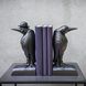Bookends Statue Ravens, Black, Pair of Bookends
