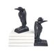 Bookends Statue Ravens, Black, Pair of Bookends