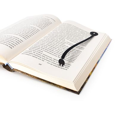 Metal Book Bookmark "Electrical plug" by Atelier Article, Black