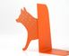 Metal Bookends "Reading Fox" Woodland theme decor by Atelier Article, Peach