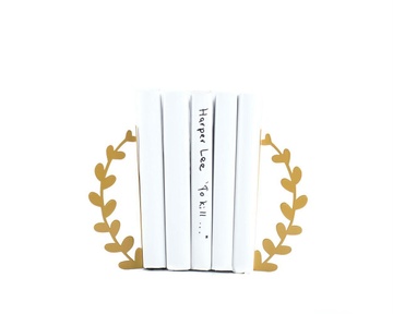 Decorative bookends "Golden Wreath" by Atelier Article, Golden